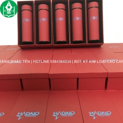Qùa Tặng Bình Giữ Nhiệt In Logo Kèm Hộp Đựng - K/H HADALO