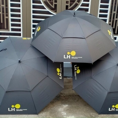 Dù Cầm Tay Sân Gold - Dù Poly Cán Thẳng 2 Tầng Chống Lật