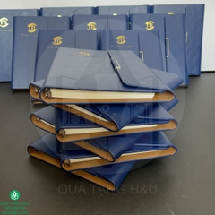 Quà Tặng Sổ Tay Bìa Da Dập Logo Sang Trọng – Ý Nghĩa