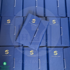 Quà Tặng Sổ Tay Bìa Da Dập Logo Sang Trọng – Ý Nghĩa