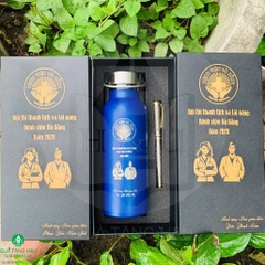 Bộ Quà Tặng Bình Giữ Nhiệt Và Bút Ký Khắc Logo – Quà Tặng Ý Nghĩa Dành Cho Giám Khảo Hội Thi Thanh Lịch Và Tài Năng Bệnh Viện Đà Nẵng