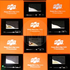 Gift Set Gia Công Logo FPT Hộp Đựng Name Card, Bút Ký – Món Quà Doanh Nghiệp Sang Trọng, Đẳng Cấp