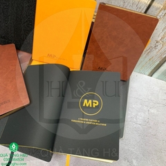 In Sổ Tay Bìa Da Cao Cấp Làm Quà Tặng - Khách hàng MPlogistics