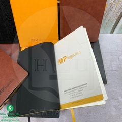 In Sổ Tay Bìa Da Cao Cấp Làm Quà Tặng - Khách hàng MPlogistics