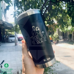 Ly Giữ Nhiệt 600ml – Khắc Phác Hoạ Cực Xinh, Món Quà Siêu Dễ Thương  Và Ý Nghĩa