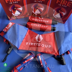 Ô Dù Cầm Tay Gấp Gọn In Logo - Dù Gập 3 Tự Động 2 Chiều