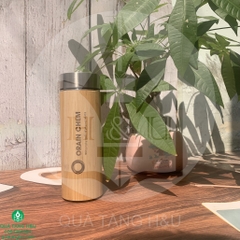 Quà Tặng 8 Tháng 3, Bình Giữ Nhiệt Gỗ Khắc Logo Và Tên