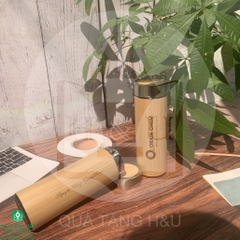 Quà Tặng 8 Tháng 3, Bình Giữ Nhiệt Gỗ Khắc Logo Và Tên
