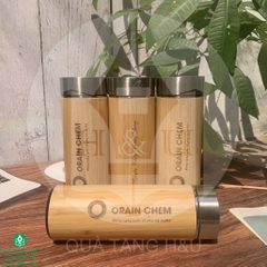 Quà Tặng 8 Tháng 3, Bình Giữ Nhiệt Gỗ Khắc Logo Và Tên