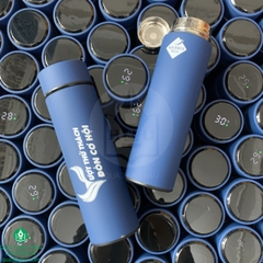 Quà Tặng Bình Giữ Nhiệt Hiển Thị Nhiệt Độ Và Hộp Dây Xách In Logo