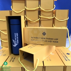 Quà Tặng Bình Giữ Nhiệt Hiển Thị Nhiệt Độ Và Hộp Dây Xách In Logo