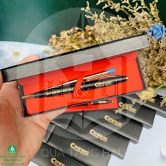 Quà Tặng Bút Ký Kim Loại Kèm Hộp Decan Đen Sang Trọng