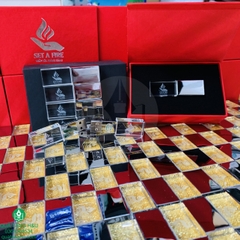 Set USB Pha Lê Quà Tặng Kèm Hộp Đựng Sang Trọng – Giải Pháp Quà Tặng Công Nghệ