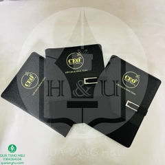 Sổ Da Bìa Còng Kết Hợp Với Hộp Đựng Có Gia Công Logo Làm Quà Tặng