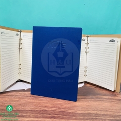 Sổ Da Bìa Còng A5 Sơn Cạnh Gia Công Logo – Giải Pháp Quà Tặng Doanh Nghiệp Sang Trọng