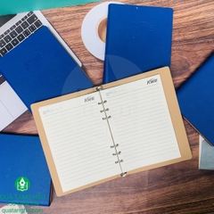 Sổ Da Bìa Còng A5 Sơn Cạnh Gia Công Logo – Giải Pháp Quà Tặng Doanh Nghiệp Sang Trọng