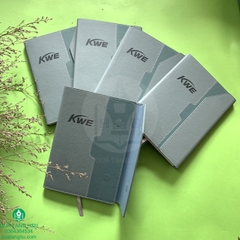 Sổ Da PU Cao Cấp Dán Gáy Mix Da A5 Dập Logo - Sự Lựa Chọn Hoàn Hảo Cho Doanh Nghiệp