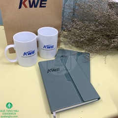 Sổ Da PU Cao Cấp Dán Gáy Mix Da A5 Dập Logo - Sự Lựa Chọn Hoàn Hảo Cho Doanh Nghiệp