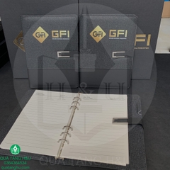 Sổ Tay Bìa Còng A5 In Logo - Khách hàng GFI