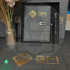 Sổ Tay Bìa Còng A5 In Logo - Khách hàng GFI