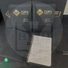 Sổ Tay Bìa Còng A5 In Logo - Khách hàng GFI