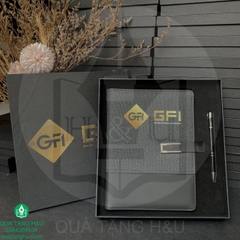 Sổ Tay Bìa Còng A5 In Logo - Khách hàng GFI