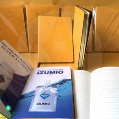 Sổ Tay Bìa Da Dán Gáy A5 Dập Chìm Logo – Quà Tặng Doanh Nghiệp Sang Trọng Tại Đà Nẵng