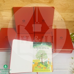 Sổ Tay Bìa Da Dán Gáy A5 - Khách hàng Táo Vàng