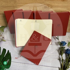 Sổ Tay Bìa Da Dán Gáy A5 - Khách hàng Táo Vàng