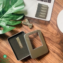 Usb Kim Loại Khắc Logo Đựng Trong Hộp Thiếc - Quà Tặng Doanh Nghiệp Sang Trọng & Bền Bỉ
