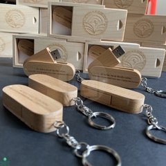 Usb Và Hộp Đựng Bằng Gỗ Khắc Logo - Quà Tặng Doanh Nghiệp Sang Trọng Và Độc Đáo