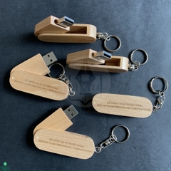 Usb Và Hộp Đựng Bằng Gỗ Khắc Logo - Quà Tặng Doanh Nghiệp Sang Trọng Và Độc Đáo