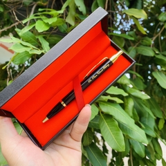 Bút ký kim loại Parker đen dạng bấm, ngòi dạ bi, khắc tên miễn phí - HU-BKL 11