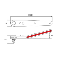 Bộ tay vặn và mũi vít trong góc hẹp No.428 Anex