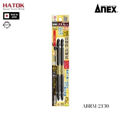 Vỉ 2 Mũi vặn vít 2 đầu có từ tính Anex ABRM-2130 Nhật Bản