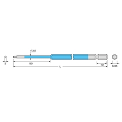 Mũi vít đầu lục giác ANEX ACHX-2020 Nhật Bản