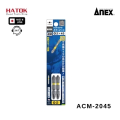 Vỉ 2 mũi vít 2 đầu ANEX ACM-2045 Nhật Bản