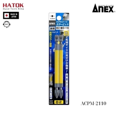 Vỉ 2 mũi vít 2 đầu có từ tính Anex ACPM-2150 Nhật Bản