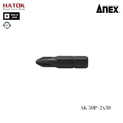 Mũi vít ngắn Anex AK-50P+2x30 Nhật Bản