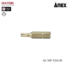 Mũi vít ngắn hoa thị Anex AK-50P-T20x30 Nhật Bản