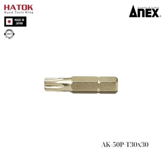 Mũi vít ngắn hoa thị Anex AK-50P-T30x30 Nhật Bản