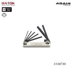 Bộ lục giác gấp gọn 7 chi tiết Asahi ANS0710 Nhật Bản