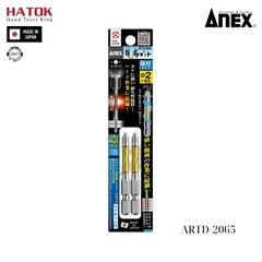 Vỉ 2 mũi vít 1 đầu có từ tính Anex ARTD-2065 Nhật Bản