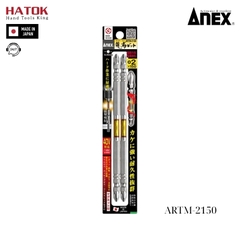 Vỉ 2 mũi vít 2 đầu có từ tính Anex ARTM-2150 Nhật Bản