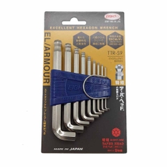 Bộ lục giác đầu bi ngắn Eight TTR-S9 Nhật Bản