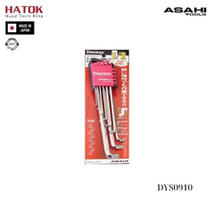 Bộ lục giác thường dài 2 đầu cong 1.5-10mm Asahi DYS0910 Nhật Bản