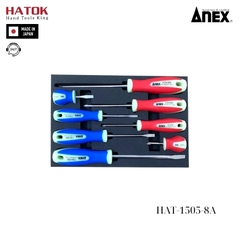 Bộ tô vít phát quang không gỉ 8 chi tiết HAT-1505-8A Anex Japan