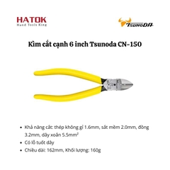 Kìm cắt cạnh 6 inch Tsunoda CN-150