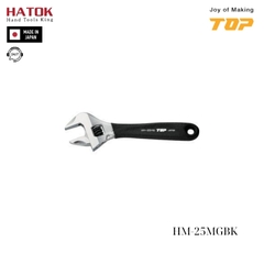 Mỏ lết thường miệng rộng tay cầm đen Top Kogyo HM-25MGBK Nhật Bản