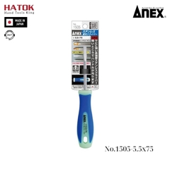 Tô vít 2 cạnh phát quang không gỉ Anex No.1505-5.5x75 Nhật Bản